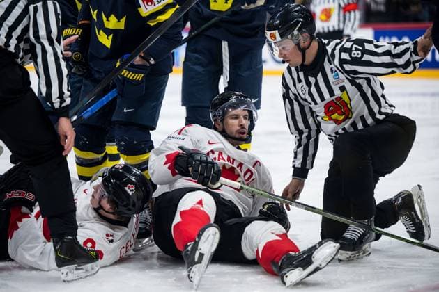 250520 Sidney Crosby of Canada during the 2025 IIHF Ice Hockey World Championship group stage game between Sweden and Canada on May 20, 2025 in Stockholm Photo Maxim Thore BILDBYRAN kod MT JM0689 ishockey ice hockey ishockey vm 2025 vm 2025 iihf world championship sverige sweden kanada canada bbeng gruppspel bbauto  Copyright: MAXIMxTHORE BB250520MT079