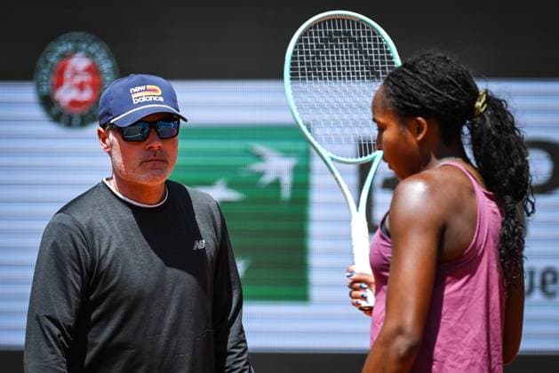 May 20, 2025, Paris, France, France: Coco GAUFF of United States with his coach Matt DALY during a training session of Roland-Garros 2025, French Open 2025, Grand Slam tennis tournament at Roland-Garros Stadium on May 20, 2025 in Paris, France. Paris France - ZUMAm308 20250520_zsp_m308_080 Copyright: xMatthieuxMirvillex