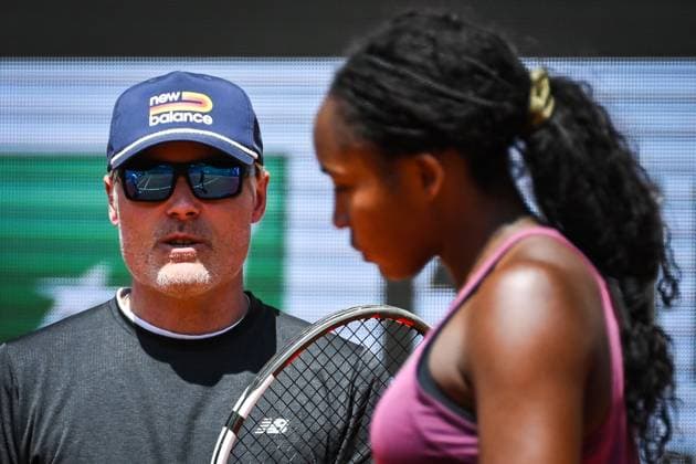 May 20, 2025, Paris, France, France: Coco GAUFF of United States with his coach Matt DALY during a training session of Roland-Garros 2025, French Open 2025, Grand Slam tennis tournament at Roland-Garros Stadium on May 20, 2025 in Paris, France. Paris France - ZUMAm308 20250520_zsp_m308_081 Copyright: xMatthieuxMirvillex