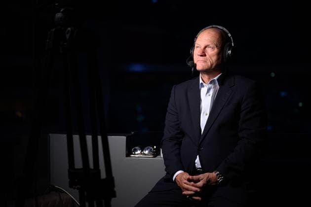 250520 Hakan Södergren of Swedish broadcaster Viaplay during the 2025 IIHF Ice Hockey World Championship group stage game between Sweden and Canada on May 20, 2025 in Stockholm Photo Simon Hastegard BILDBYRAN kod SH JM0689 ishockey ice hockey ishockey vm 2025 vm 2025 iihf world championship sverige sweden kanada canada bbeng gruppspel  Copyright: SIMONxHASTEGARD BB250520SH086