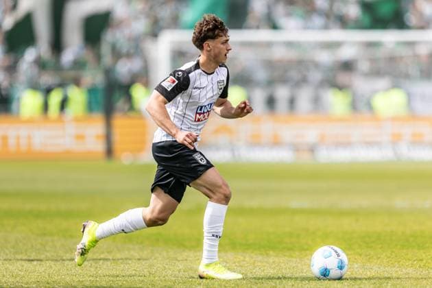 Soccer Men 2 Bundesliga 34 Matchday Season 2024 2025 SSV Ulm 1846 Football vs SC Preußen Münster 18 05 2025 18 05 2025, Football, Season 2024 2025, 2 Bundesliga, 34 Matchday, SSV Ulm 1846 Football vs SC Preußen Münster, 30 Maurice Krattenmacher SSV Ulm 1846 Football Photo Lucca Fundel DFL regulations prohibit any use of photographs as image sequences and or quasi video Ulm Donaustadion Baden Württemberg Germany