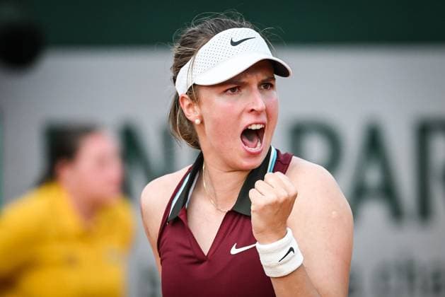 May 20, 2025, Paris, France, France: Linda FRUHVIRTOVA of Czech Republic celebrates his point during the second qualifying day of Roland-Garros 2025, French Open 2025, Grand Slam tennis tournament at Roland-Garros Stadium on May 20, 2025 in Paris, France. Paris France - ZUMAm308 20250520_zsp_m308_096 Copyright: xMatthieuxMirvillex