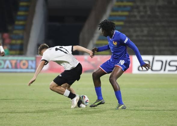 UEFA European Under-17 Championship 2024 25 Group A, in Tirana on, Albania on May 19, 2025. The football match Germany vs France during the UEFA European Under-17 Championship 2024 25 Group A at the Elbasan Arena stadium in Elbasan, Albania, on May 19, 2025. TIRANE ALBANIA Copyright: xSTRINGERx