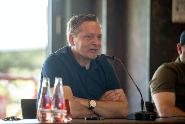 Football, Season 2024 2025, Press conference of the women and men at 1 FC Union Berlin, Managing Director Sport Horst Heldt, 21 05 2025, Copyright: xMatthiasxKochx