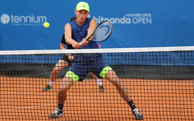 ATP 500, Bitpanda Hamburg Open, 1 round in doubles Justin Engel v and Max Hans Rehberg h