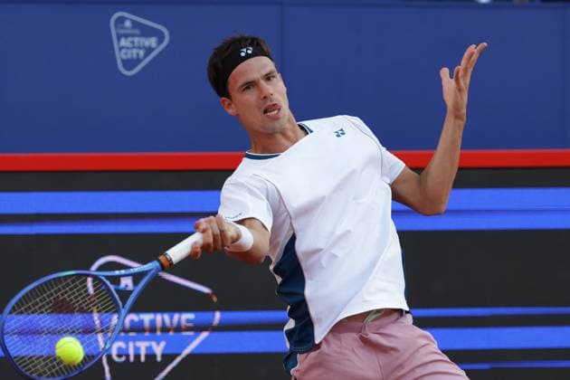 GER, Hamburg, xFSx , ATP 500 , Mens Tennis Tournament Bitpanda Hamburg Open 2025, Sixteenth Final 20 05 2025 Daniel Altmeier GER plays a forehand Copyright: HMBxMedia FernandoxSoares