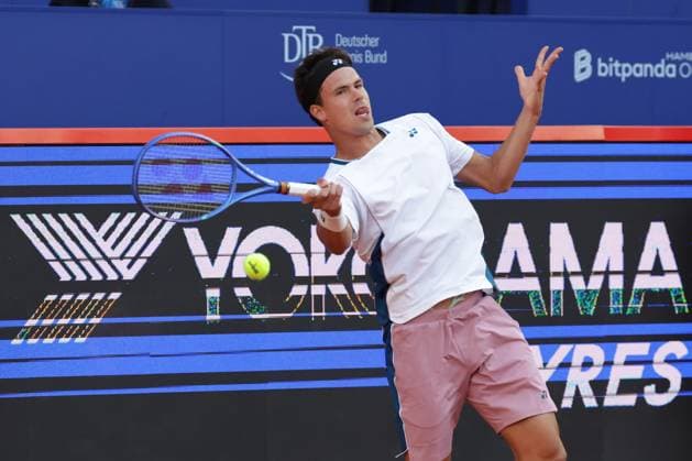 GER, Hamburg, xFSx , ATP 500 , Mens Tennis Tournament Bitpanda Hamburg Open 2025, Sixteenth Final 20 05 2025 Daniel Altmeier GER plays a forehand Copyright: HMBxMedia FernandoxSoares
