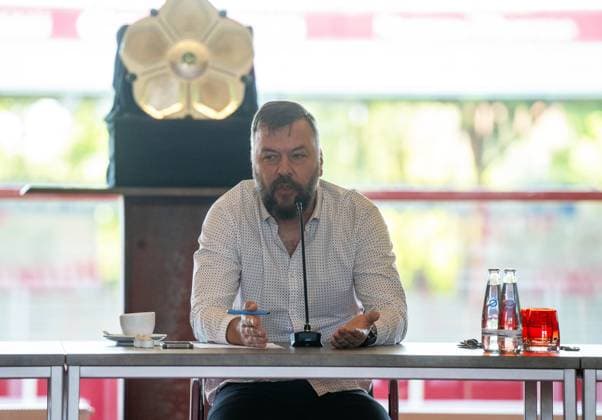 Football, Season 2024 2025, Press conference of the women and men at 1 FC Union Berlin, Managing Director Communications Christian Arbeit, 21 05 2025, Copyright: xMatthiasxKochx