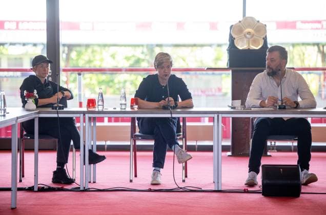 Football, 2024 2025 season, press conference for women and men at 1 FC Union Berlin, from left Copyright: xMatthiasxKochx