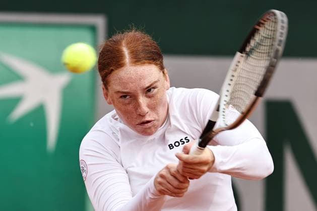 Ella Seidel, GER, during qualifying round of 2025 French Open at Roland Garros, Paris, 21 05 2025