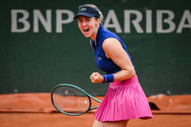 May 21, 2025, Paris, France, France: Nina STOJANOVIC of Croatia celebrates his point during the third qualifying day of Roland-Garros 2025, French Open 2025, Grand Slam tennis tournament at Roland-Garros Stadium on May 21, 2025 in Paris, France. Paris France - ZUMAm308 20250521_zsp_m308_011 Copyright: xMatthieuxMirvillex