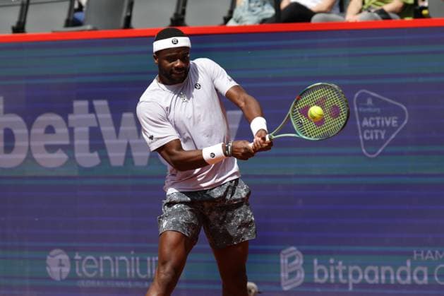 GER, Hamburg, xFSx , ATP 500 , Mens Tennis Tournament Bitpanda Hamburg Open 2025, Round of 16 21 05 2025 Frances Tiafoe USA plays a backhand Copyright: HMBxMedia FernandoxSoares