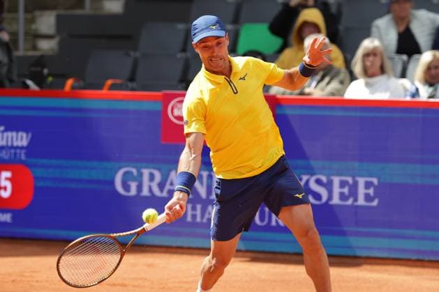 GER, Hamburg, xFSx , ATP 500 , Mens Tennis Tournament Bitpanda Hamburg Open 2025, Round of 16 21 05 2025 Roberto Bautista Agut ESP plays a forehand Copyright: HMBxMedia FernandoxSoares