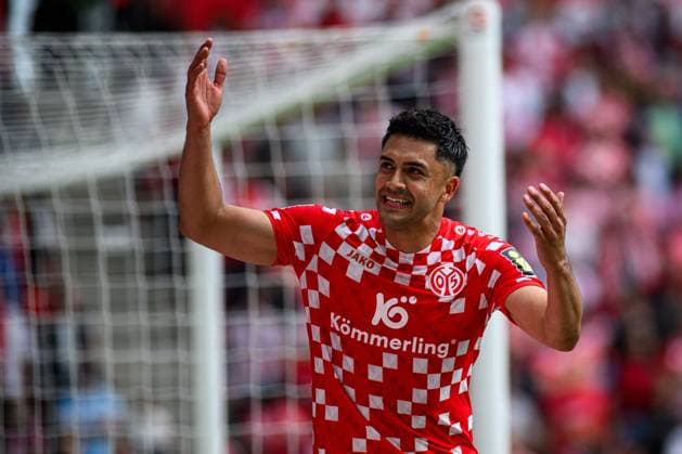 MAINZ, GERMANY - 17 MAY, 2025: Nadiem Amiri - The Bundesliga match 1.FSV Mainz 05 vs Bayer 04 Leverkusen at Mewa Arena.  Copyright: xVitalixKliuievx