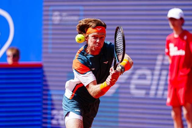 Andrey Rublev RUS GER, Andrey Rublev RUS vs Justin Engel GER , Tennis, ATP 500, Bitpanda Hamburg Open, Round of 16, 21 05 2025 GER, Andrey Rublev RUS vs Justin Engel GER , Tennis, ATP 500, Bitpanda Hamburg Open, Round of 16, 21 05 2025 Hamburg Copyright: xEibner-Pressefoto MarcelxvonxFehrnx EP_MFN