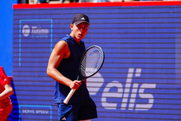Justin Engel GER GER, Andrey Rublev RUS vs Justin Engel GER , Tennis, ATP 500, Bitpanda Hamburg Open, Round of 16, 21 05 2025 GER, Andrey Rublev RUS vs Justin Engel GER , Tennis, ATP 500, Bitpanda Hamburg Open, Round of 16, 21 05 2025 Hamburg Copyright: xEibner-Pressefoto MarcelxvonxFehrnx EP_MFN