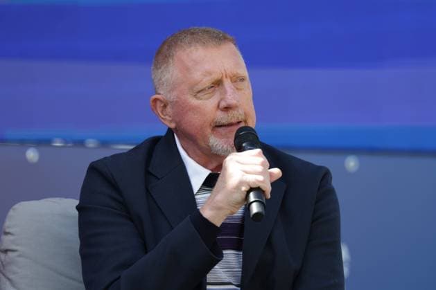 GER, Hamburg, xFSx , ATP 500 , Mens Tennis Tournament Bitpanda Hamburg Open 2025, Round of 16 21 05 2025 Boris Becker interviewed in Hamburg Copyright: HMBxMedia FernandoxSoares