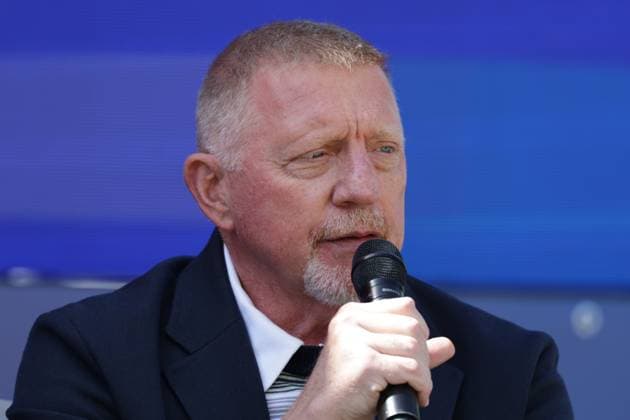 GER, Hamburg, xFSx , ATP 500 , Mens Tennis Tournament Bitpanda Hamburg Open 2025, Round of 16 21 05 2025 Boris Becker interviewed in Hamburg Copyright: HMBxMedia FernandoxSoares