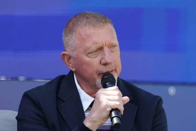 GER, Hamburg, xFSx , ATP 500 , Mens Tennis Tournament Bitpanda Hamburg Open 2025, Round of 16 21 05 2025 Boris Becker interviewed in Hamburg Copyright: HMBxMedia FernandoxSoares