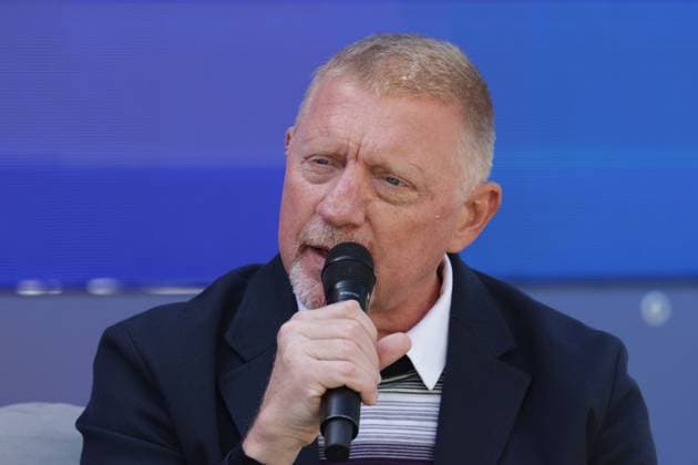 Tennis, ATP tournament in Hamburg, interview with Boris Becker