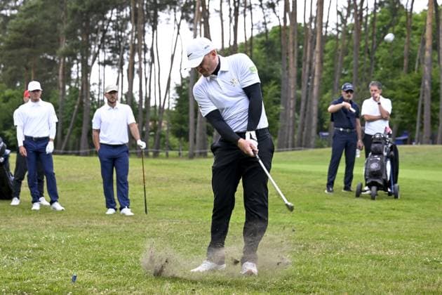 Antoine Hazard pictured during the 2025 Soudal Open DP World Tour golf tournament, in Schilde, Wednesday 21 May 2025. From May 22 to 25, Rinkven Golf Club in Schilde will host the fourth edition of the Soudal Open, the Belgian leg of the DP World Tour. DIRKxWAEM  x124631374x