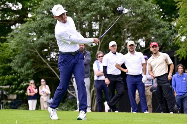 Thorgan Hazard pictured during the 2025 Soudal Open DP World Tour golf tournament, in Schilde, Wednesday 21 May 2025. From May 22 to 25, Rinkven Golf Club in Schilde will host the fourth edition of the Soudal Open, the Belgian leg of the DP World Tour. DIRKxWAEM  x124631422x