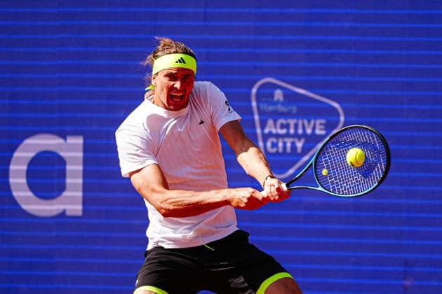 Tennis, ATP Tournament in Hamburg, Alexander Zverev - Alexandre Müller