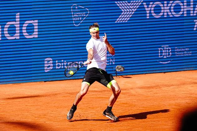 Alexander Zverev GER GER, Alexander Zverev GER vs Alexandre Muller FRA , Tennis, ATP 500, Bitpanda Hamburg Open, Round of 16, 21 05 2025 GER, Alexander Zverev GER vs Alexandre Muller FRA , Tennis, ATP 500, Bitpanda Hamburg Open, Round of 16, 21 05 2025 Hamburg Copyright: xEibner-Pressefoto MarcelxvonxFehrnx EP_MFN