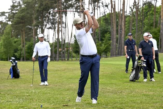 Thorgan Hazard and Eden Hazard pictured during the 2025 Soudal Open DP World Tour golf tournament, in Schilde, Wednesday 21 May 2025. From May 22 to 25, Rinkven Golf Club in Schilde will host the fourth edition of the Soudal Open, the Belgian leg of the DP World Tour. DIRKxWAEM  x124647066x