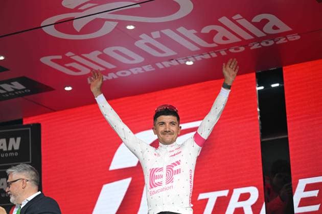21-05-2025 Giro D italia; Tappa 11 Viareggio - Castelnovo Ne Monti; 2025, Ef Education - Easypost; Carapaz Antonio, Richard Antonio; Castelnovo Ne Monti; 