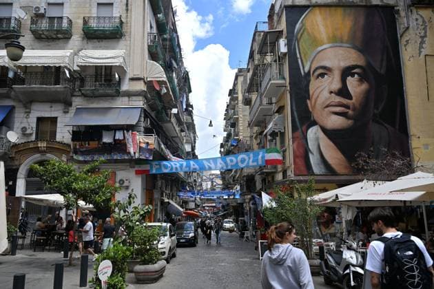 Get ready in the historic center for the possible victory of the 4th championship of Napoli football, Italy (Felice De Martino SPP) Copyright: xFelicexDexMartino SPPx spp-en-FeDeMa-DMF_7269
