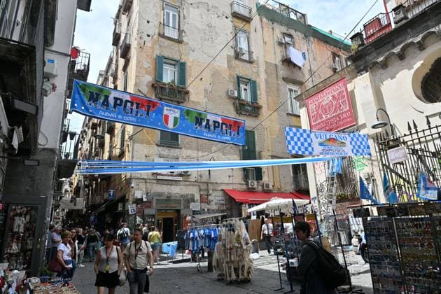 Get ready in the historic center for the possible victory of the 4th championship of Napoli football, Italy (Felice De Martino SPP) Copyright: xFelicexDexMartino SPPx spp-en-FeDeMa-DMF_7723