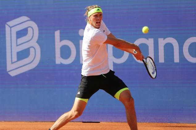 21 05 2025, xcex, GER, Hamburg, Tennis Stadion am Rothenbaum, Tennis, Men, ATP 500 Tournament, Tournament, Bitpanda Hamburg Open 2025, Alexander Zverev Germany DFL regulations prohibit any use of photographs as image sequences and or quasi video