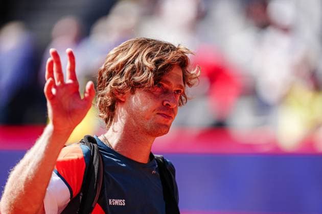 Andrey Rublev RUS GER, Andrey Rublev RUS vs Justin Engel GER , Tennis, ATP 500, Bitpanda Hamburg Open, Round of 16, 21 05 2025 GER, Andrey Rublev RUS vs Justin Engel GER , Tennis, ATP 500, Bitpanda Hamburg Open, Round of 16, 21 05 2025 Hamburg Copyright: xEibner-Pressefoto MarcelxvonxFehrnx EP_MFN