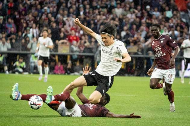 FOOTBALL : Metz FC vs Reims. - Tour de Barrage Match Aller. Stade Saint-Symphorien de Metz 21 05 2025 NAKAMURA KEITO 17  Copyright: xelyxandroxcegarrax