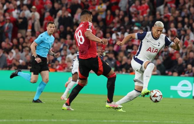 Europa League Football Match - 2024 25 Manchester United, ManU vs Tottenham During the UEFA Europa League Final 2024 25 match on 21 05 2025 in Bilbao, between the English teams Manchester United vs Tottenham at the San Mames stadium In Photo: Richarlison of FC Tottenham Hotspur BILBAO Stadio SAN MAMES Catalogna Spagna Copyright: xFABIOxSASSO FPAxFabioxSasso FPAx Manchester Ubited - Tottenaham2025_05_21Fabio Sasso4464