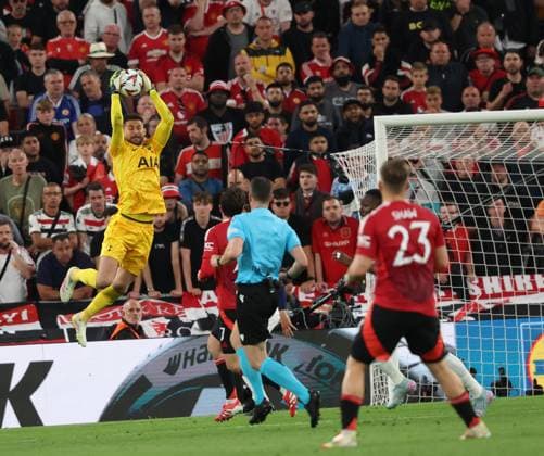 May 21, 2025, Bilbao, Catalogna, Spagna: During the UEFA Europa League Final 2024 25 match on 21 05 2025 in Bilbao, between the English teams Manchester United, ManU vs Tottenham at the San MamoÂ¨s stadium.In Photo: Guglielmo Vicario of FC Tottenham Hotspur Bilbao Spagna - ZUMAs236 20250521_aap_s236_154 Copyright: xFabioxSassox