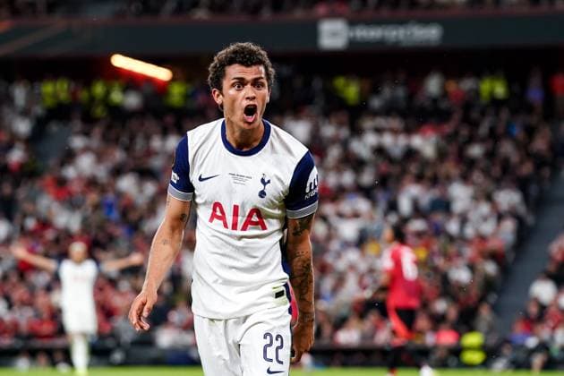 21 05 2025, Bilbao, San Mames, UEFA Europa League Final, Brennan Johnson 22 Tottenham reacts Bilbao San Mames Basque Country Spain Copyright: xJustPictures.ch DanielaxPorcellix jp-en-DaPo-20250521-DP201624