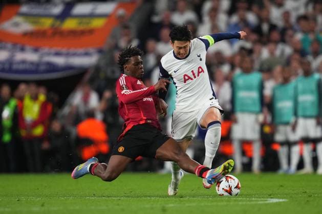 Heung-Min Son of Tottenham Hotspur Tottenham Hotspur v Manchester United, ManU UEFA Europa League match, Final. Football, San Mames Stadium, Bilbao, Spain - 21 May 2025 Editorial use only  Copyright: xBlanco Pressinphoto Shutterstockx 15313878ay