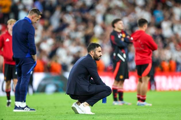 Tottenham Hotspur FC v Manchester United, ManU FC Manchester United Manager Head Coach Ruben Amorim dejected after defeat during the Tottenham Hotspur FC v Manchester United FC UEFA Europa League Final at the Estadio de San MamÃ s, Bilbao, Biscay, Spain on 21 May 2025 Credit: Phil Duncan Every Second Media Editorial use only. All images are copyright Every Second Media Limited. No images may be reproduced without prior permission. Copyright: xIMAGO EveryxSecondxMediax ESM-1482-0025 PhilxDuncanx xEveryxSecondxMediax