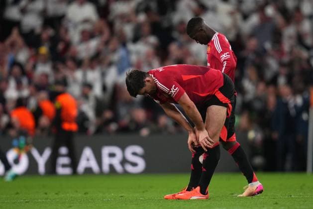 Harry Maguire of Manchester United, ManU Tottenham Hotspur v Manchester United, UEFA Europa League match, Final. Football, San Mames Stadium, Bilbao, Spain - 21 May 2025 Editorial use only  Copyright: xBlanco Pressinphoto Shutterstockx 15313878bj