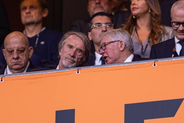 BILBAO 21.05.2025 FINAL LIGA EUROPY UEFA SEZON 2024 25 --- UEFA EUROPA LEAGUE FINAL MATCH SEASON 2024 25 IN BILBAO: TOTTENHAM HOTSPUR - Manchester United, ManU NZ JIM RATCLIFFE SIR ALEX FERGUSSON FOT. ERNEST KOLODZIEJ 400mm.pl NEWSPIX.PL --- newspix.pl 