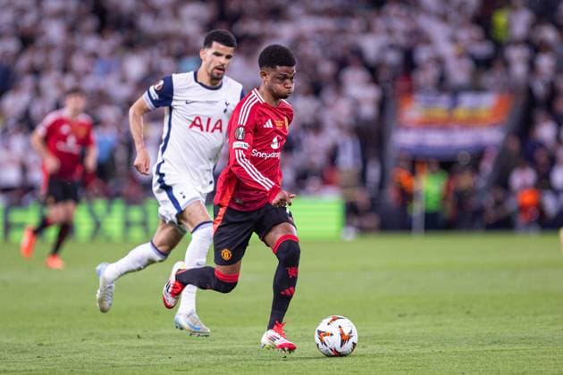 BILBAO 21.05.2025 FINAL LIGA EUROPY UEFA SEZON 2024 25 --- UEFA EUROPA LEAGUE FINAL MATCH SEASON 2024 25 IN BILBAO: TOTTENHAM HOTSPUR - Manchester United, ManU NZ AMAD DIALLO FOT. ERNEST KOLODZIEJ 400mm.pl NEWSPIX.PL --- newspix.pl 