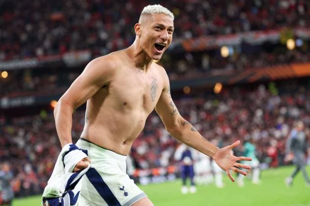 Europa League Football Match - 2024 25 Manchester United, ManU vs Tottenham During the UEFA Europa League Final 2024 25 match on 21 05 2025 in Bilbao, between the English teams Manchester United vs Tottenham at the San Mames stadium In Photo: Richarlison of FC Tottenham Hotspur BILBAO Stadio SAN MAMES Catalogna Spagna Copyright: xFABIOxSASSO FPAxFabioxSasso FPAx Manchester Ubited - Tottenaham2025_05_21Fabio Sasso5075
