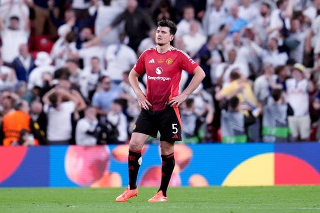 Tottenham Hotspur v Manchester United, ManU - UEFA Europa League Final 2025 Harry Maguire of Manchester United looks dejected during the UEFA Europa League Final match between Tottenham Hotspur and Manchester United at San Mames Stadium on May 21, 2025 in Bilbao, Spain. Bilbao San Mames Stadium Spain Copyright: xGiuseppexMaffiax UEL_Final_Tottenham-ManchesterUnited_210525_BRU7184