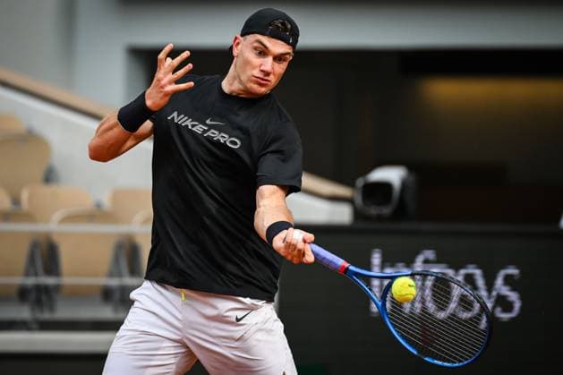 May 21, 2025, Paris, France, France: Jack DRAPER of Great Britain during a training session of Roland-Garros 2025, French Open 2025, Grand Slam tennis tournament at Roland-Garros Stadium on May 21, 2025 in Paris, France. Paris France - ZUMAm308 20250521_zsp_m308_037 Copyright: xMatthieuxMirvillex