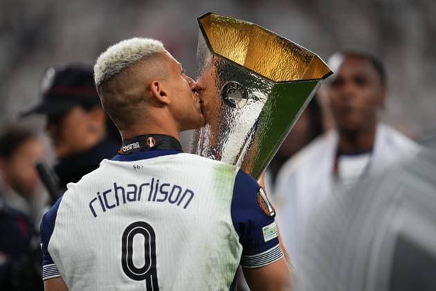 ESP: Tottenham Hotspur Manchester United, ManU UEFA Europa League Final Richarlison of Tottenham Hotspur during the UEFA Europa League, Final, between Tottenham Hotspur and Manchester United played at San Mames Stadium on May 21, 2025 in Bilbao, Spain. kpng Copyright: xBaguxBlancox xPRESSINPHOTOx PS_240521_TOT_MAN_077