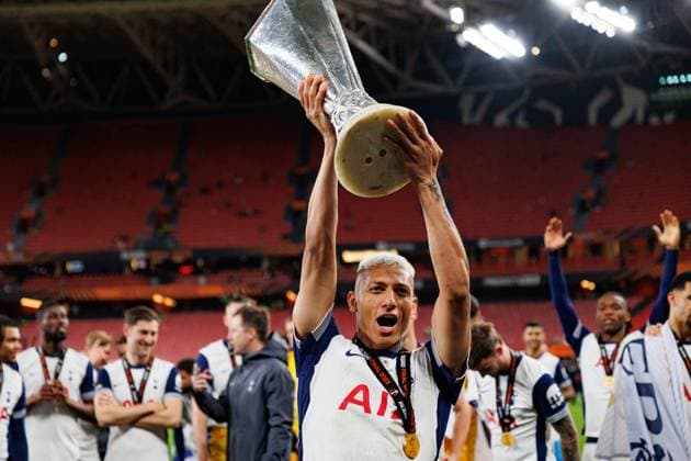 Richarlison seen during UEFA Europa League 2025 final game between Tottenham Hotspur FC and Manchester United, ManU FC (Maciej Rogowski) Bilbao San Mames Spain Copyright: xMaciejxRogowskix tottenhammanu2425-113