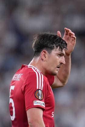 Harry Maguire of Manchester United, ManU looks dejected during the UEFA Europa League Final match between Tottenham Hotspur and Manchester United at the Estadio de San MamÃ s, Bilbao, Spain on 21 May 2025. Copyright: xGiuseppexMaffiax 43290003