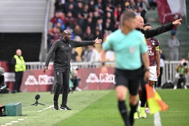 FC Metz v Stade de Reims - Playoffs Ligue 1 McDonald s Ligue 2 BKT 2024 2025, first leg Samba DIAWARA (Entraineur adjoint Reims SDR) during the playoffs match between Metz and Reims at Stade Saint-Symphorien on May 21, 2025 in Metz, France. Metz France  Copyright: xFEPx 776325767